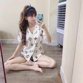 Pijama lụa đùi
