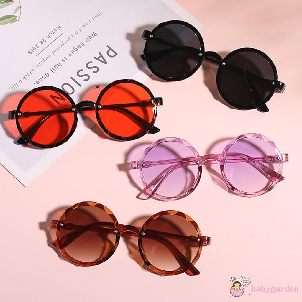 BABYGARDEN-2-10years Kids Sunglasses, Flower Pattern Anti-UV Sunglasses Photography Props for Boys and Girls