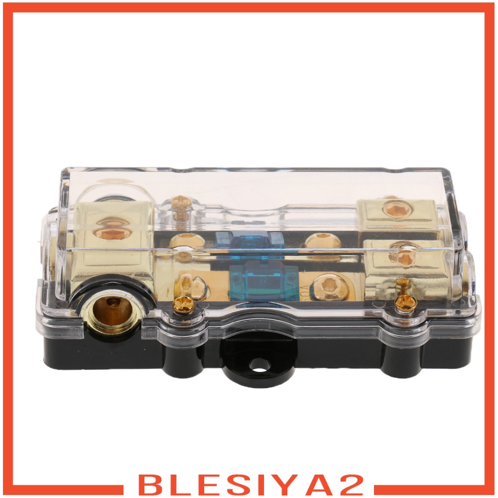 Car Stereo Audio Inline Fuse Holder Distribution Block 4 6 8 Gauge Out
