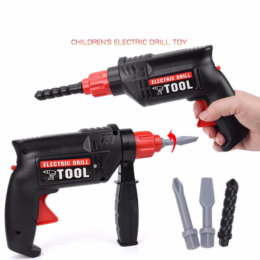 Set dụng cụ sửa chữa đồ chơi gồm máy khoan/ tua vít nhiều màu dành cho trẻ em