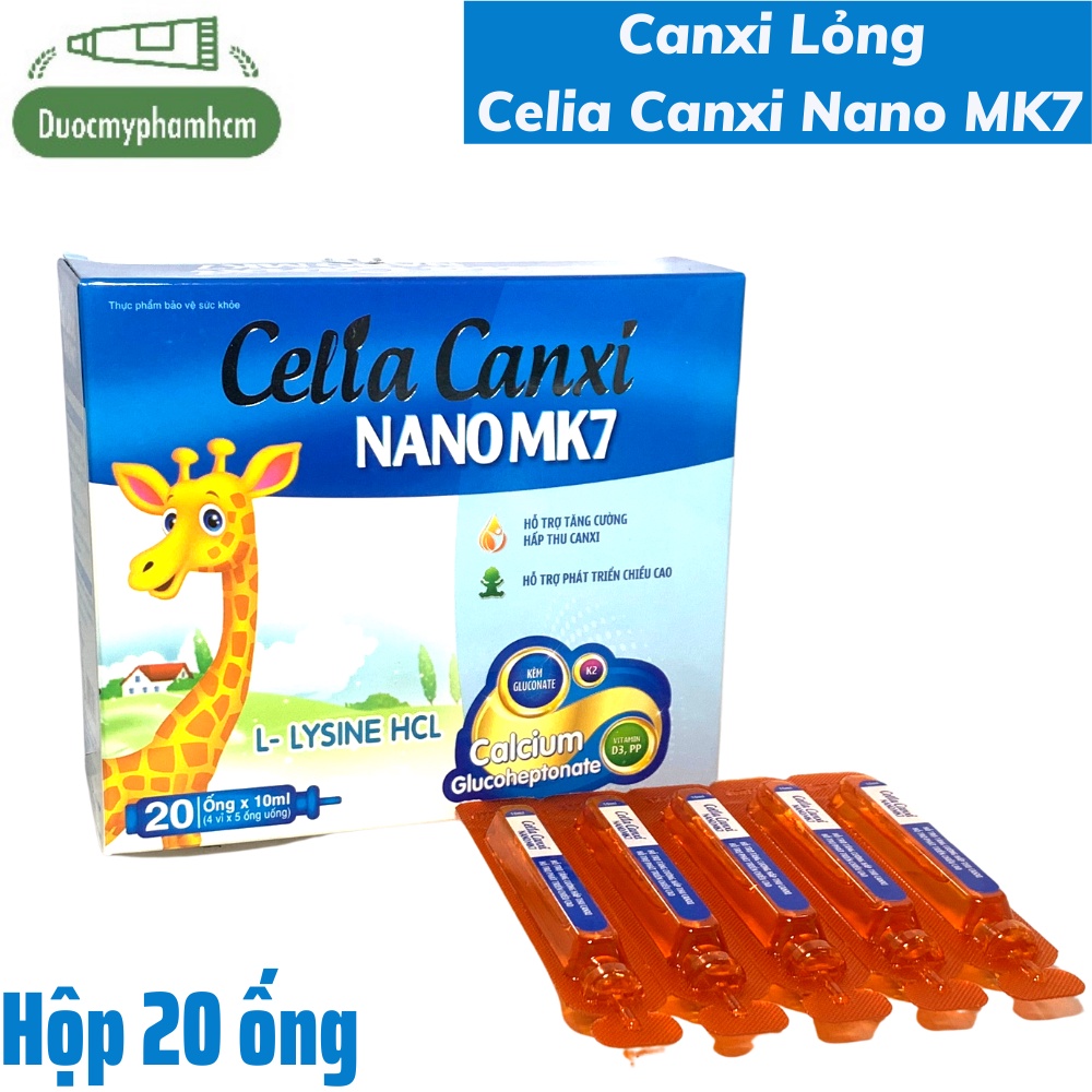 Celia Canxi Nano Mk7 phát triển chiều cao, kích thích ăn ngon, cho xương chắc khoẻ chống còi xương, loãng xương