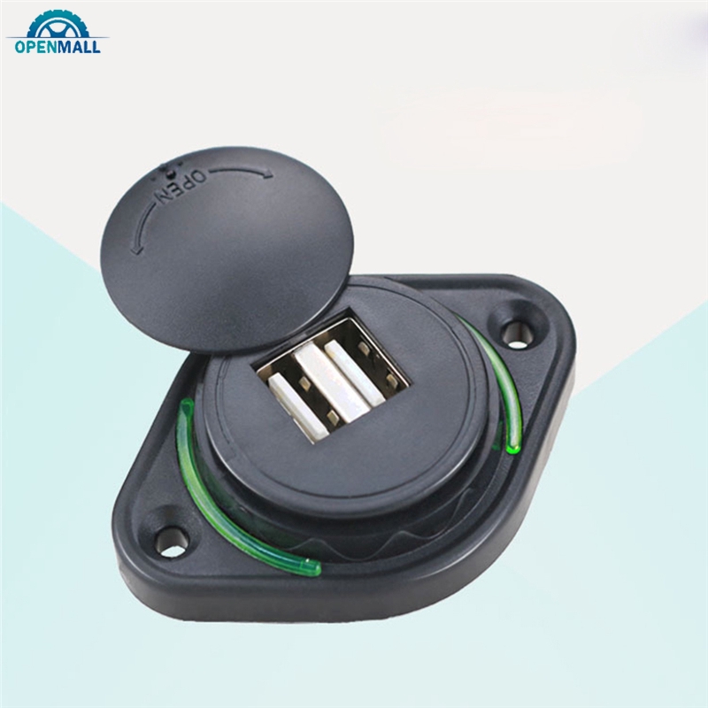 Tẩu sạc xe hơi/mô tô/tàu thuyền/xe buýt 2 cổng USB 3.1A 12-24V