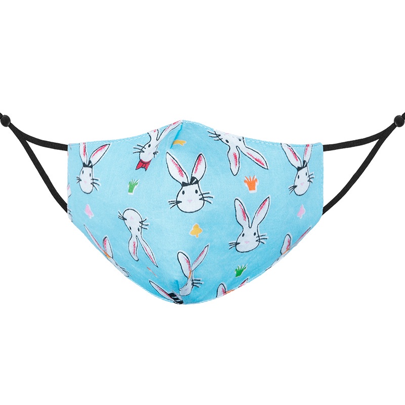 Khẩu Trang cotton Ba Lớp Chống Bụi In Họa Tiết Hoạt Hình Có Thể Giặt Và Tái Sử Dụng