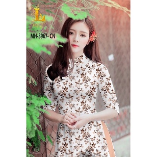 Vải áo dài hoa nhí