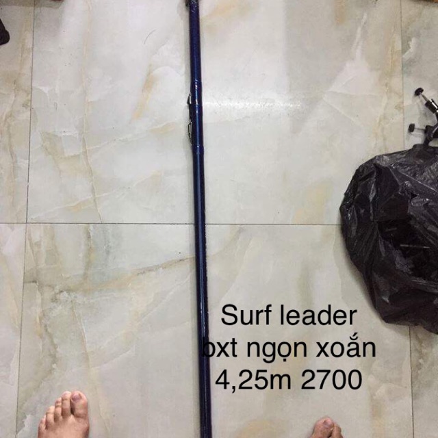 Cần câu lục surf leader vân xoắn 4,25m