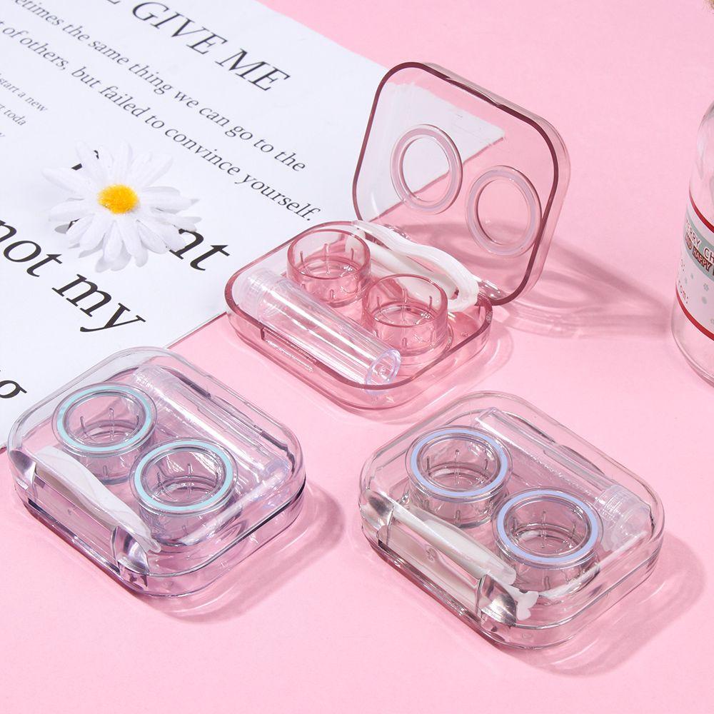 ROSE Lọ Trong Suốt Đựng Kính Áp Tròng