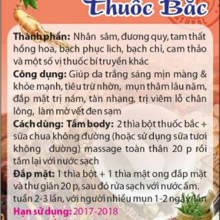 In tem nhãn  tắm trắng da body