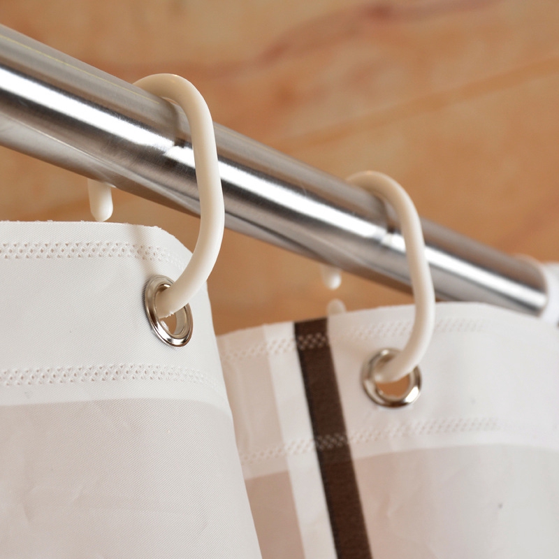 Rèm Che Bồn Tắm PEVA Dày Dặn Chống Thấm Nước Kèm Móc Treo Tiện Dụng