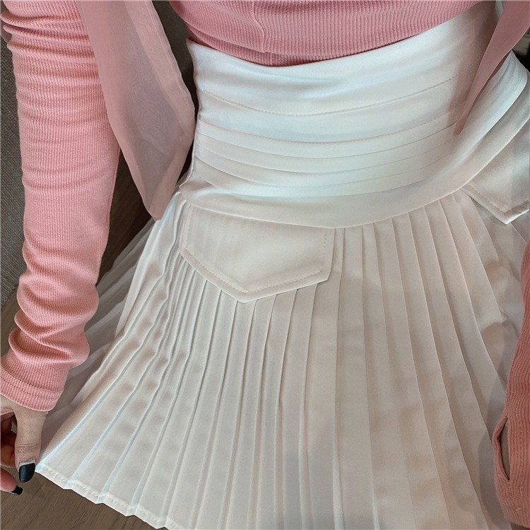 Chân Váy Lưng Cao Xếp Ly Nhỏ Màu Trắng Cao Cấp Loại 1 Freeship,Chân Váy Ngắn Xếp Ly Cao Cấp Quần Trong Dày Dặn Siêu Xinh | BigBuy360 - bigbuy360.vn