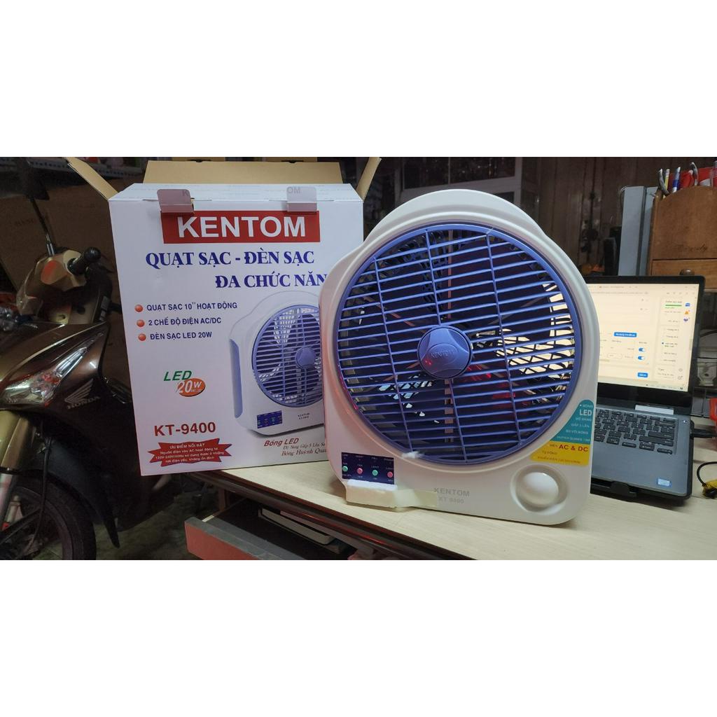 QUẠT SẠC KENTOM 9400 1 bình và 2 bình