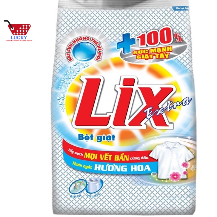 Bột Giặt Lix Extra Hương Hoa NEW 5,5kg