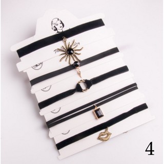 Combo set 5 vòng cổ choker cá tính