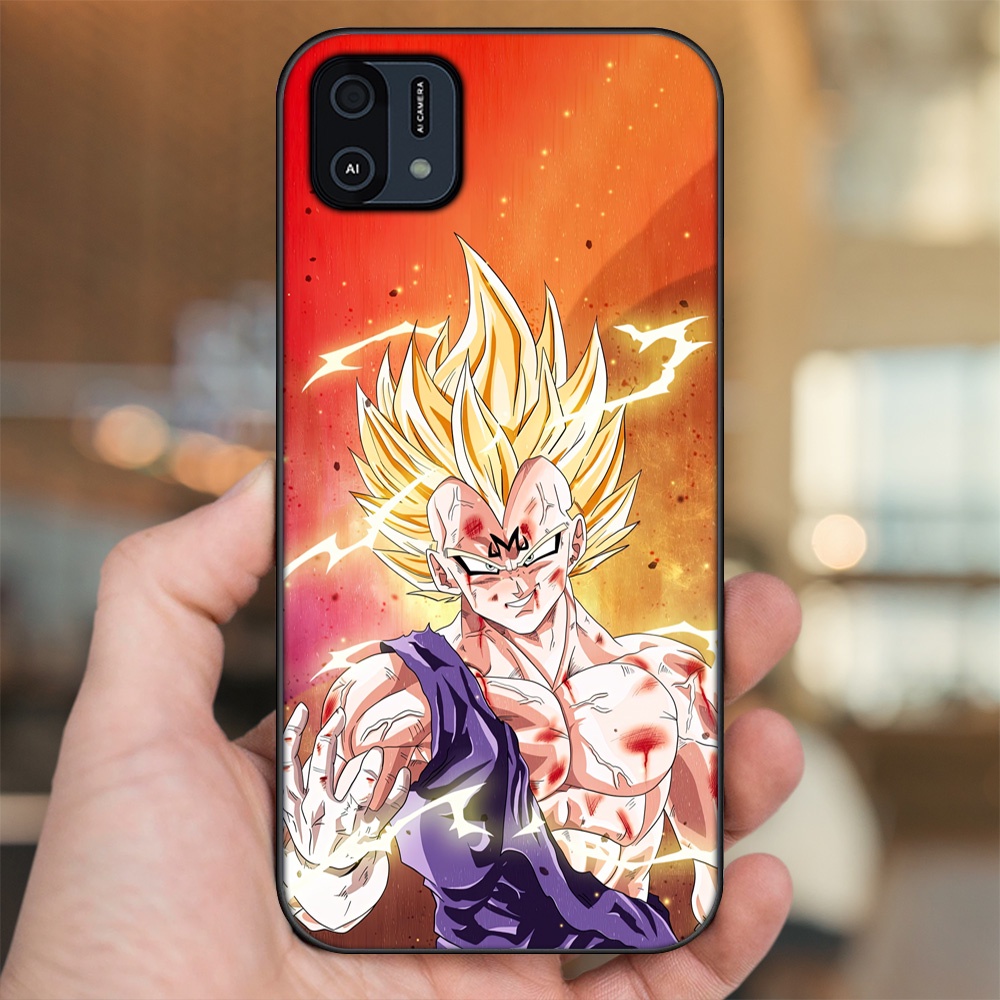 Ốp lưng Oppo A16K viền đen in hình Vegeta Dragon Ball