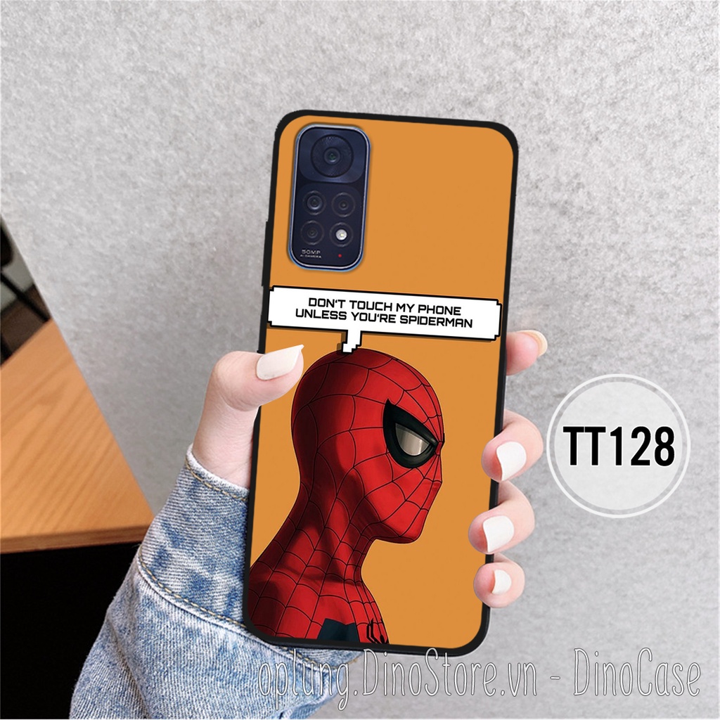 Ốp Redmi Note 11 4G/5G - Note 11s - Note 11 Pro 5G - Note 11 Pro  - Ốp Xiaomi in hình người nhện Spider Man.