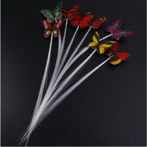 FOLLOW TẶNG 3KHÀNG CÓ SẴN Tóc Giả Có Đèn Led nhiều màu sắc bướm dạ quang sợi tóc giả flash cho béCÓ SẴNCHỌN MẪUFOL