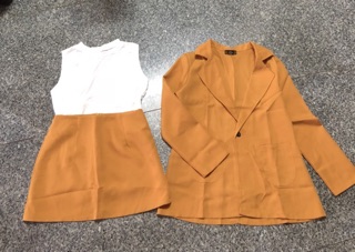 Gv- sét vest 3 món- còn màu cam
