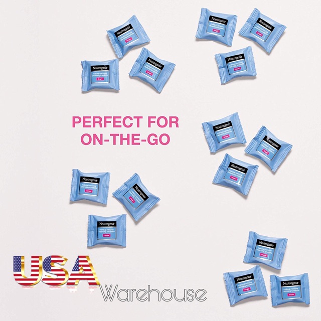 Khăn tẩy trang Neutrogena single USA