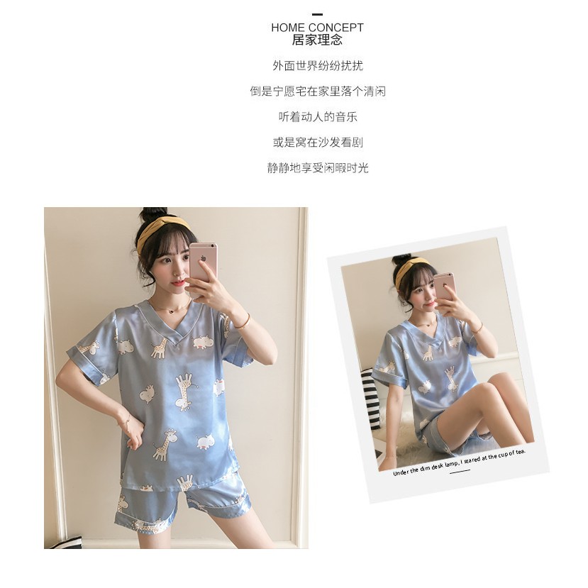 Bộ Đồ Ngủ Ngắn Tay Xinh Xắn Dành Cho Nữ | BigBuy360 - bigbuy360.vn