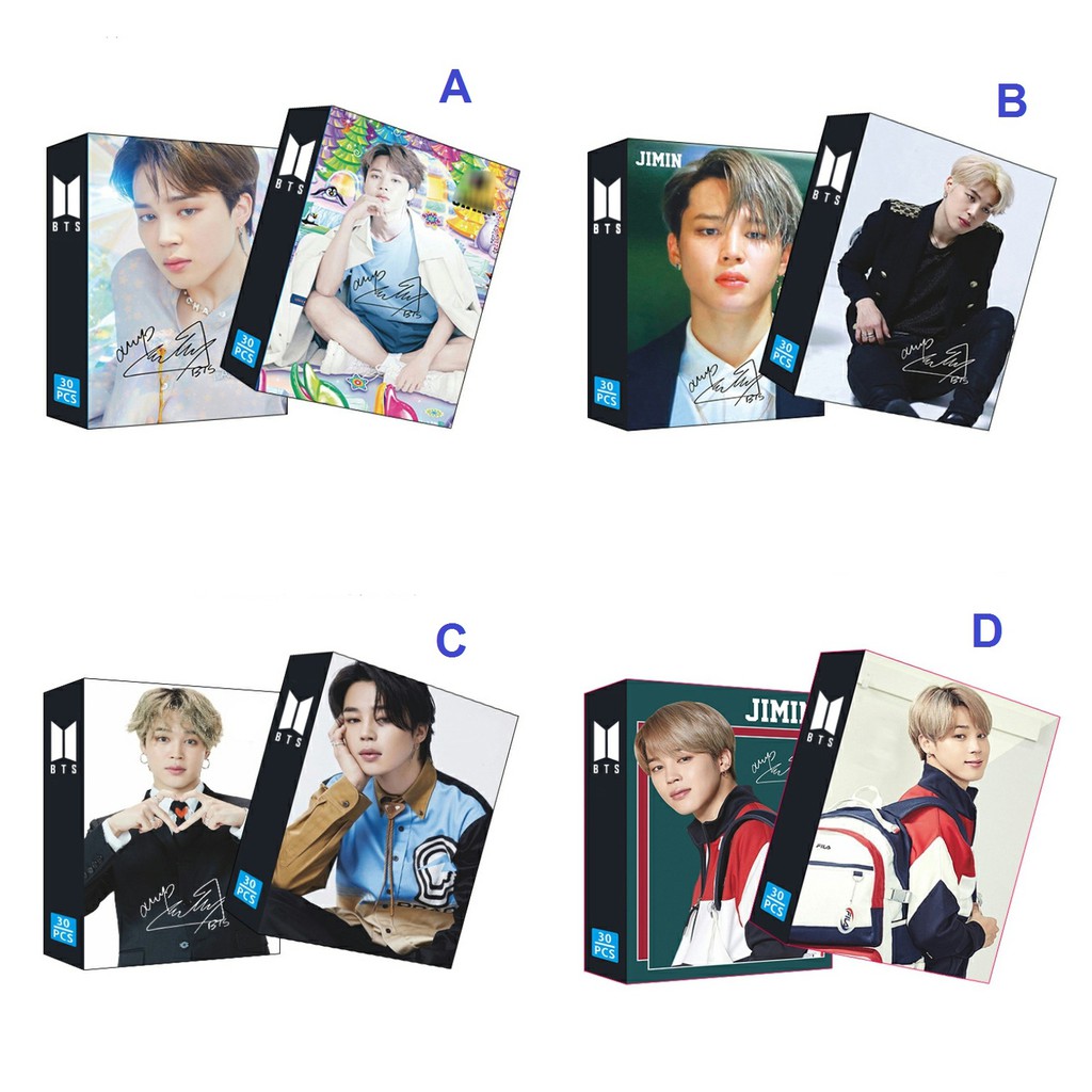 4 mẫu Lomo card Jimin BTS hộp ảnh thành viên Jimin