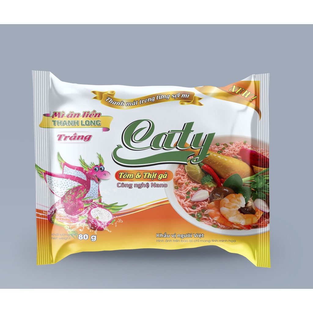 Mì Thanh Long Đỏ Caty Tôm và Thịt Gà