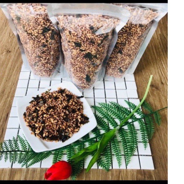 1kg Gạo lứt sấy rong biển ăn liền_tốt cho sức khỏe