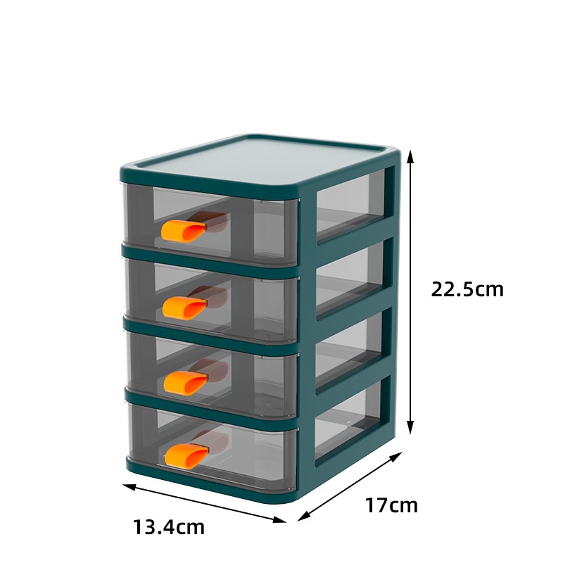 Hộp đựng đồ MENGNI mini chất liệu nhựa trong suốt để bàn tiện lợi