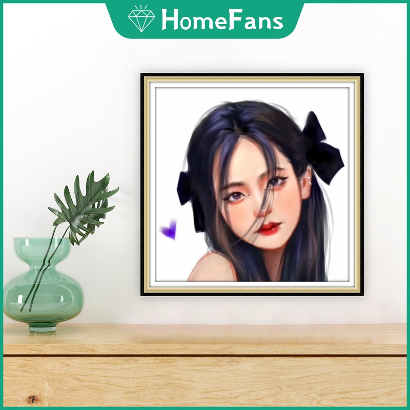 Bộ Tranh Đính Đá 5D Tự Làm Hình BLACKPINK 30x30cm / 40x40cm / 50x50cm Trang Trí Nhà Cửa