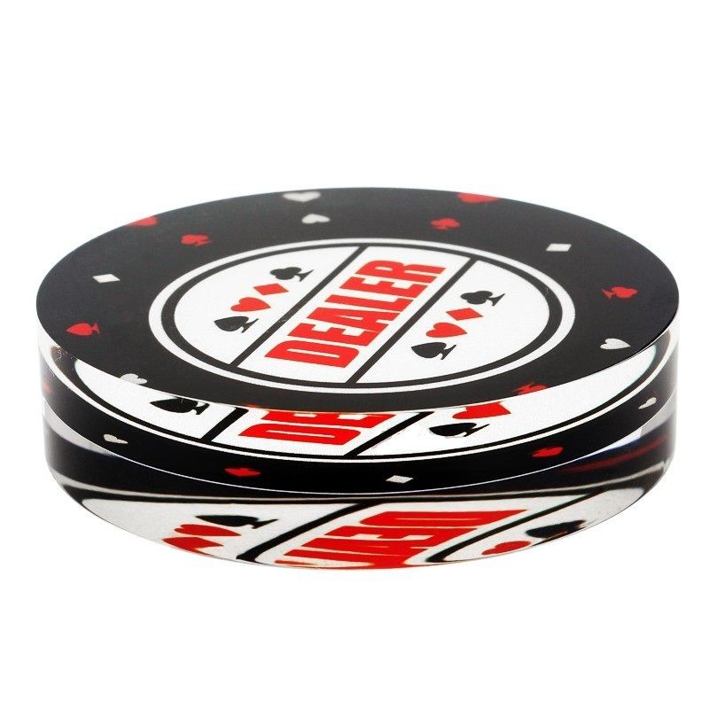 Nút Dealer Gameland bằng Acrylic cao cấp cho Poker (có video sản phẩm)