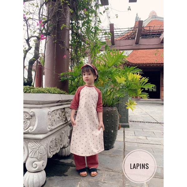 Set áo dài Tết cho bé