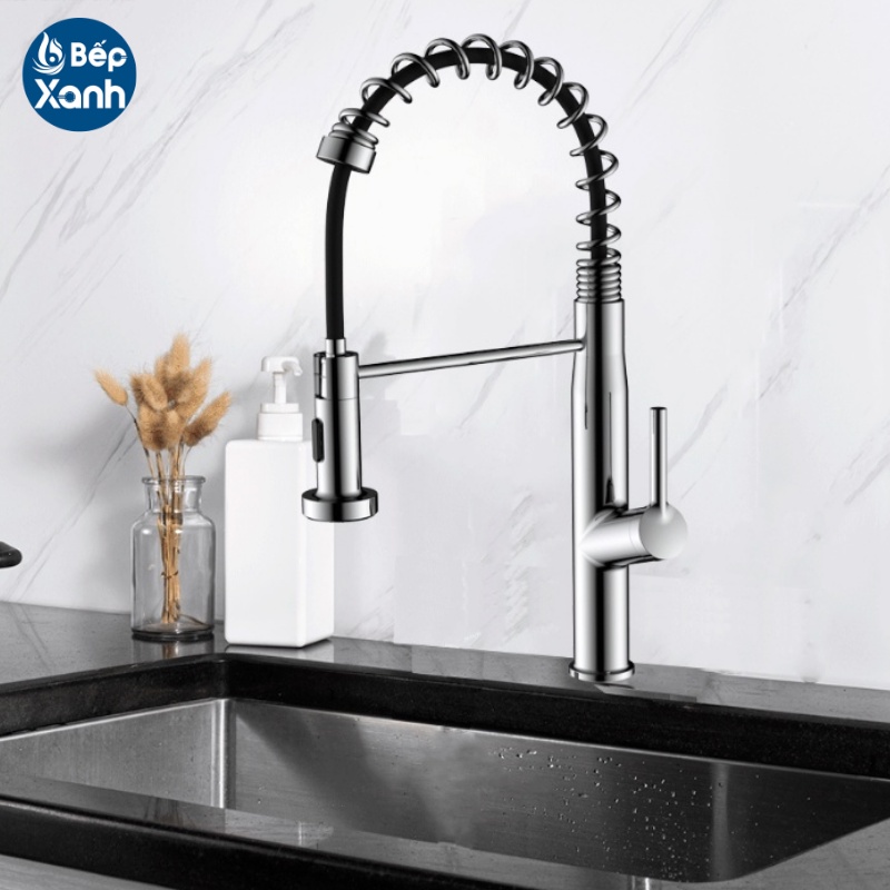 [FREESHIP HCM] Vòi Rửa Chén Nóng Lạnh Ecalite EF-K541C - Chất Liệu Đồng Thau Mạ Chrome