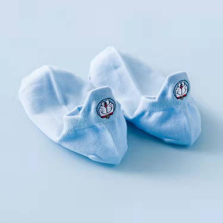 Tất / vớ chân cotton hình Hello Kitty / Doraemon