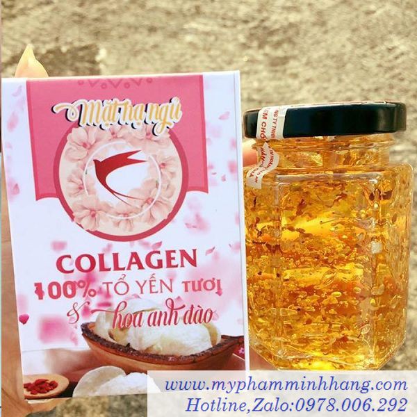 MẶT NẠ NGỦ COLLGEN 100% TỔ YẾN TƯƠI TINH CHẤT HOA ANH ĐÀO & CÚC LA MÃ