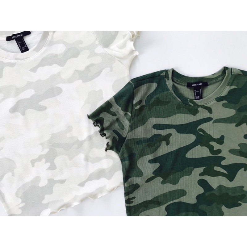 Áo croptop xoăn lai thun bo gân