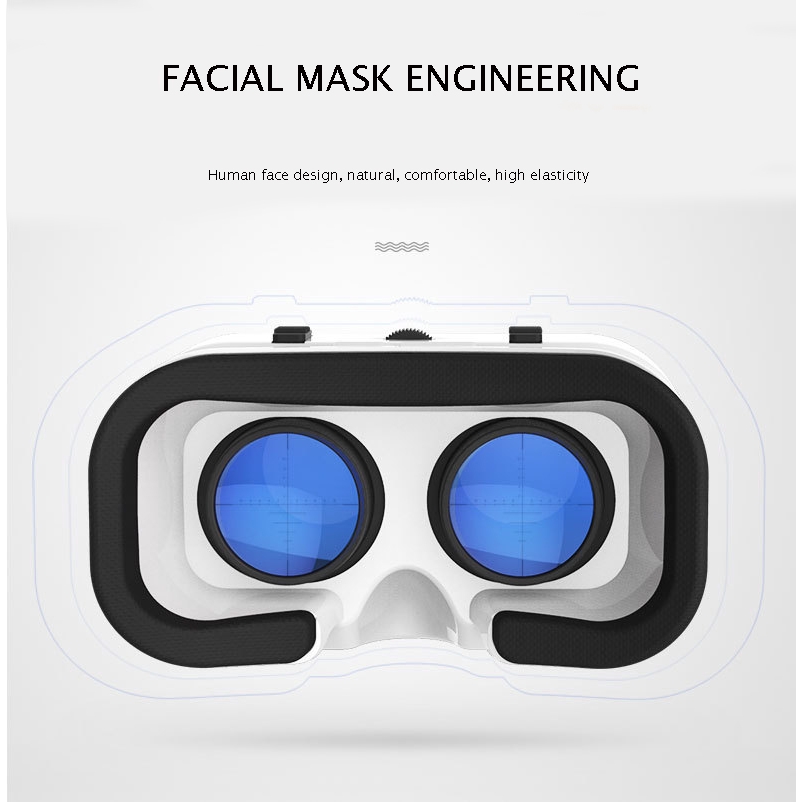 HỘP VR SHINECON 5 Kính VR nhỏ Kính 3D Kính thực tế ảo Tai nghe VR cho điện thoại thông minh Google tông