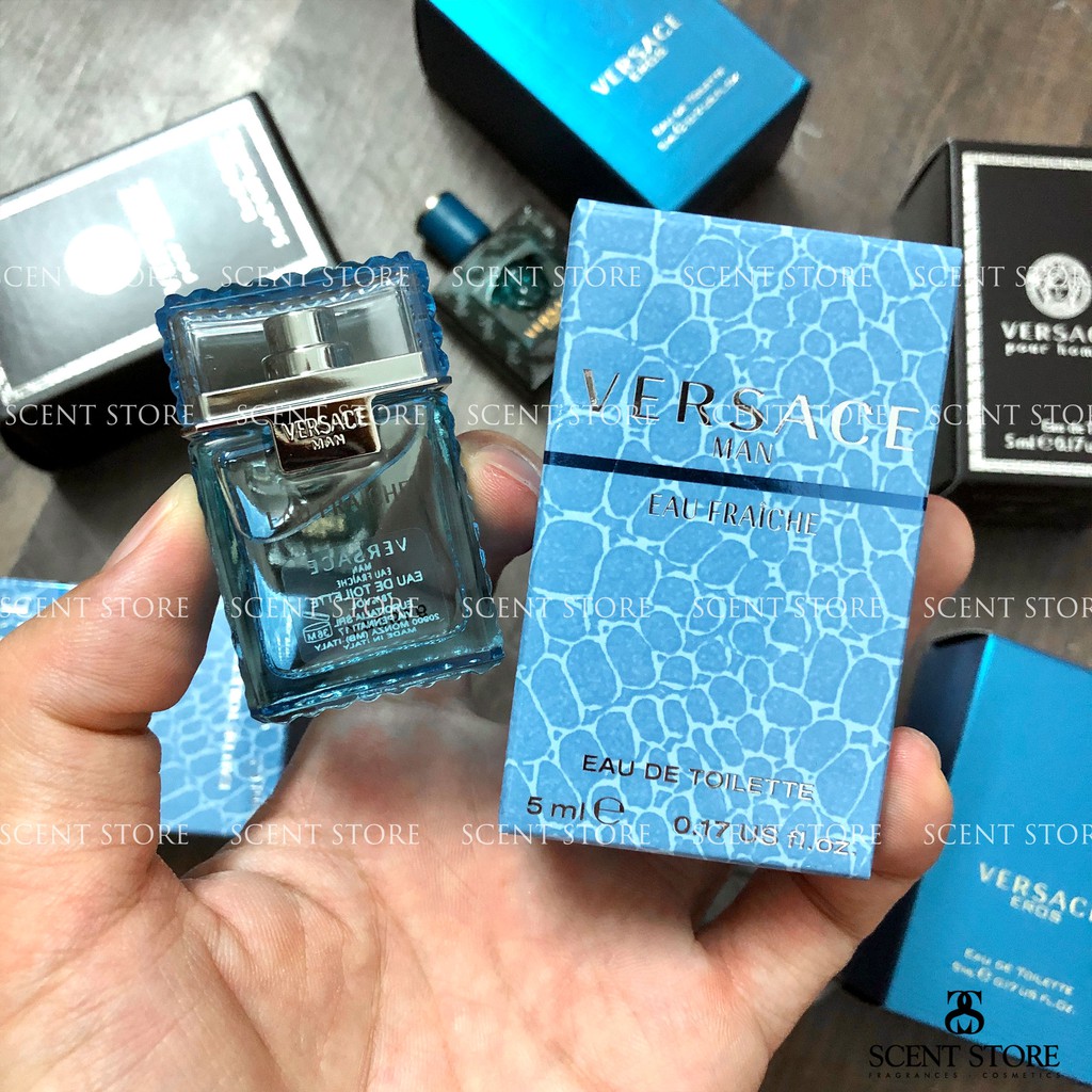 Scentstorevn - Mini chính hãng nước hoa Versace Pour homme, Eros, Eau Fraiche [5ml]