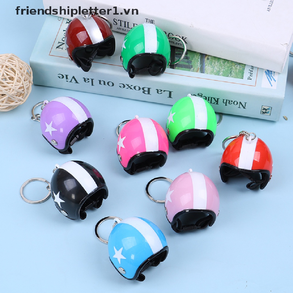 Móc Khóa Mũ Bảo Hiểm Xe Máy Dễ Thương