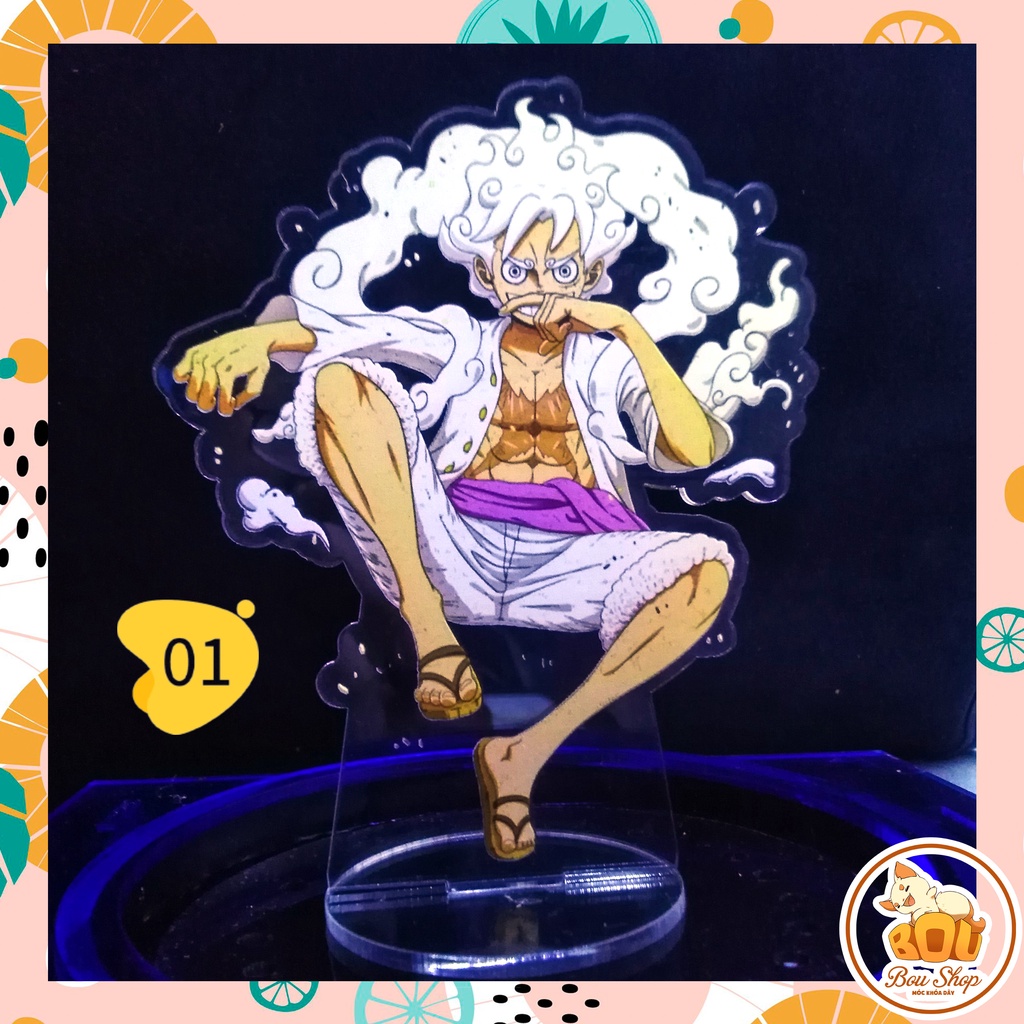 Tượng đứng Standee One Piece Đảo hải tặc Luffy God Nika Gear 5 Acrylic mica anime theo yêu cầu