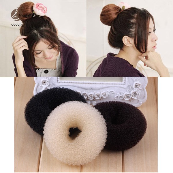 1 Pcs Magic Lady Sponge Donut Bun Maker Hair Styling Tool Soft Hair Styler Shaper 