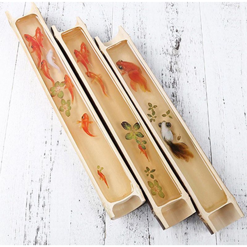 Sa Miếng Dán Hình Cá Vàng Bằng Resin Epoxy Trong Suốt Trang Trí Sổ Tay DIY