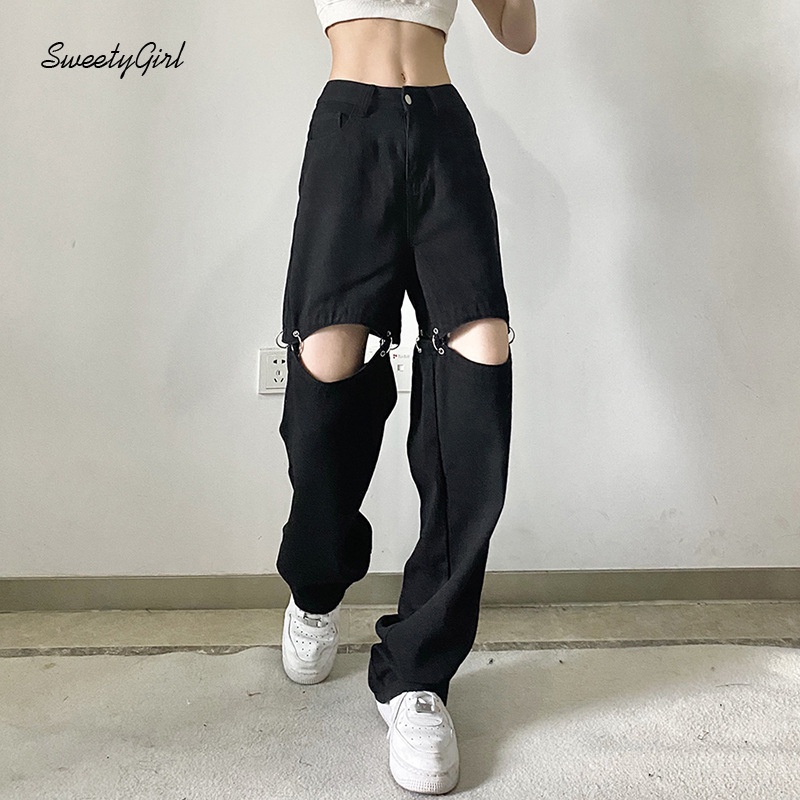 Quần Thể Thao Lưng Cao Ống Suông Màu Trơn Thời Trang Cho Nữ 2022