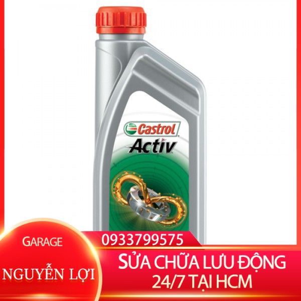 [ SỬA CHỮA LƯU ĐỘNG 24/7 HCM ] CASTROL ACTIV 20W40 4T Nhớt xe máy 1L GARA NGUYỄN LỢI