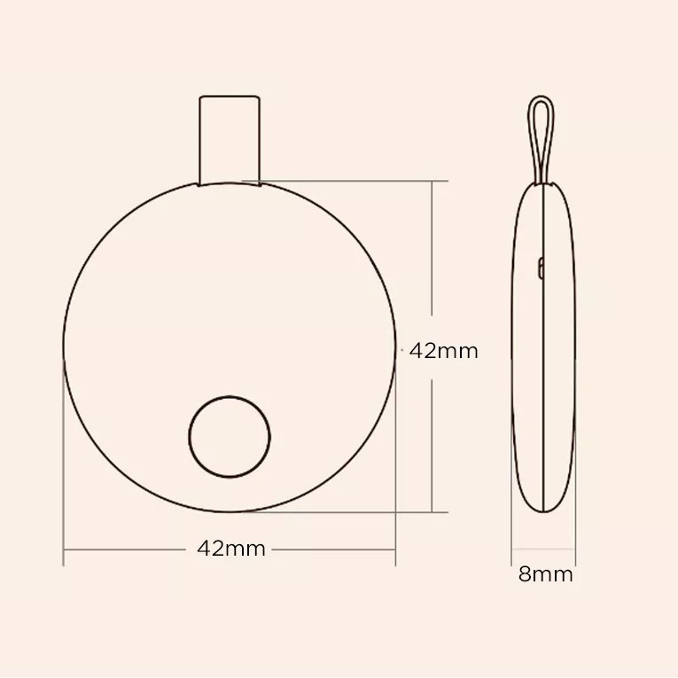 Thiết bị định vị chống thất lạc chống mất đồ Xiaomi Youpin Ranres Intelligent Anti-lost RW01MN gắn chìa khóa, balo túi