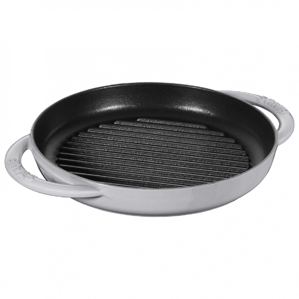 CHẢO GANG STAUB GRILL PAN, 22CM, MÀU GHI XÁM