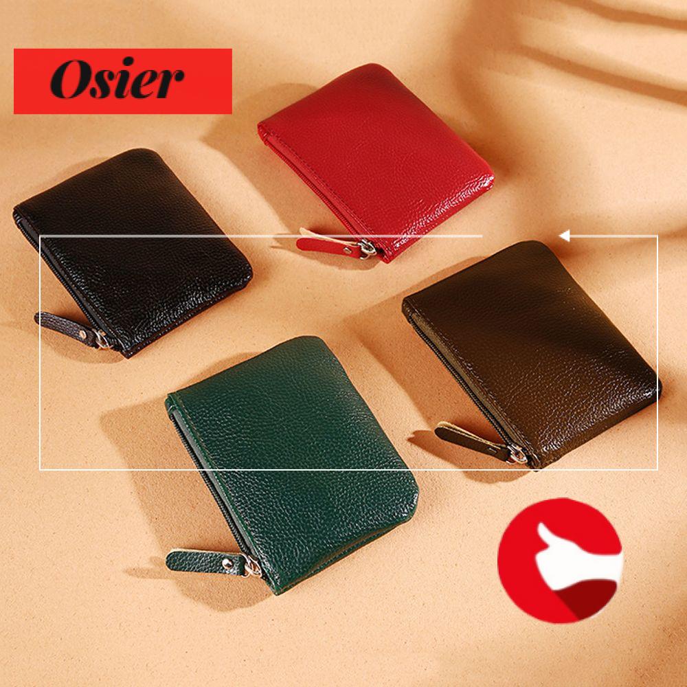 Ví Da PU Mini Có Khóa Kéo Nhiều Màu Sắc Phong Cách Retro