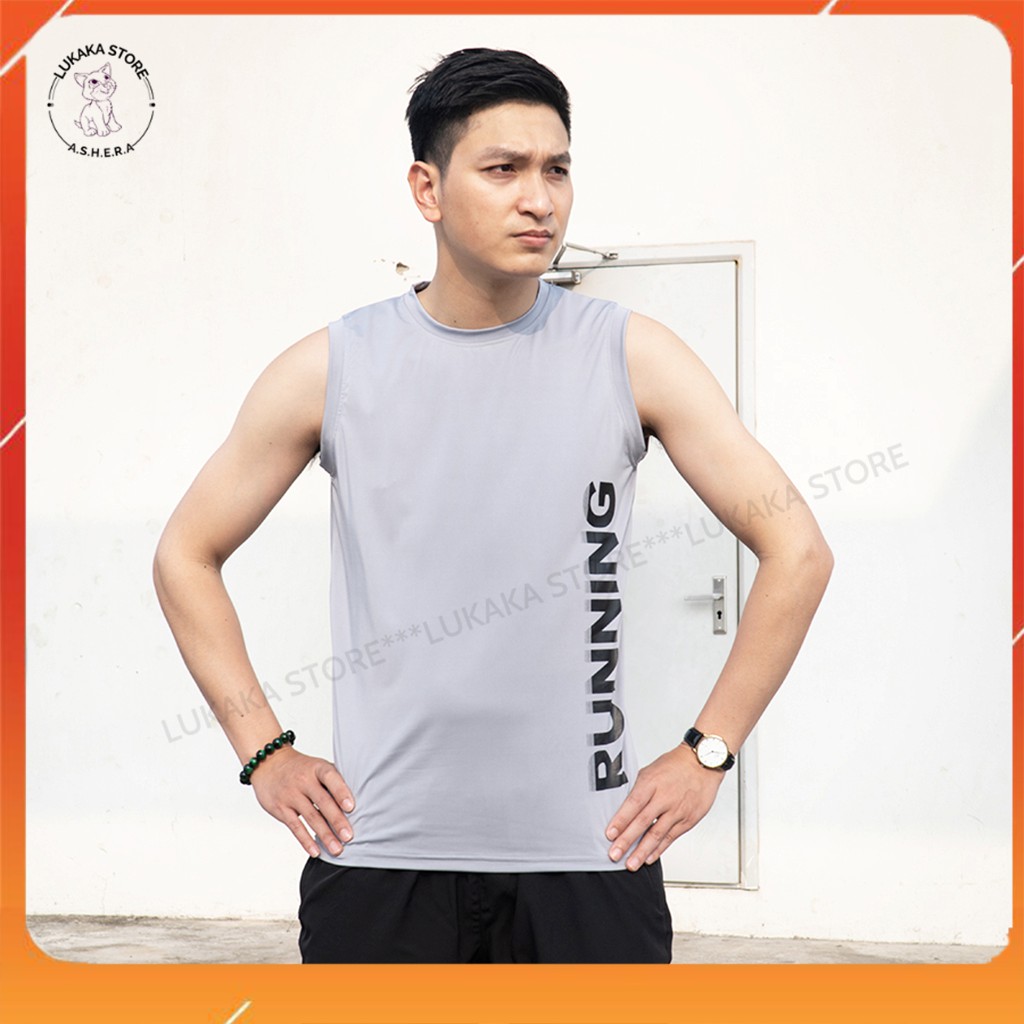 Áo sát nách nam ⚡FREESHIP⚡Áo sát nách nam thể thao tanktop 5 màu RUNNING. | BigBuy360 - bigbuy360.vn