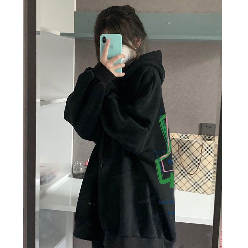 Áo Hoodie Dáng Rộng Thời Trang Phong Cách Hàn Quốc Cho Nam / Nữ