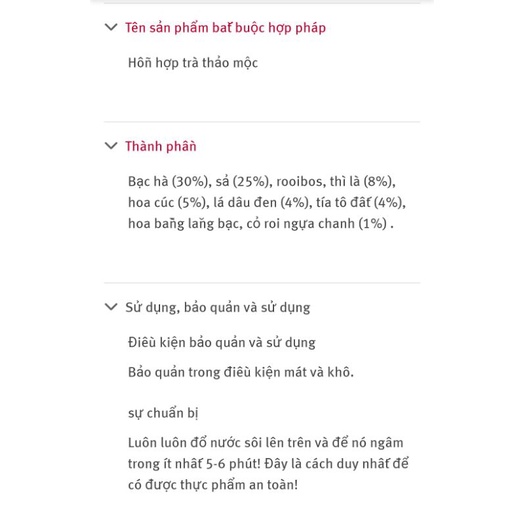 Trà Thảo mộc King's Crown đủ loại hộp 20gói