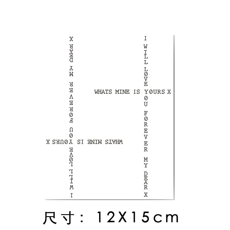 2pcs Hình xăm dán tay/lưng chống nước lâu trôi hình chữ tiếng Anh/hình xăm 15 ngày/hình xăm tạm thời/Hình xăm chữ/hình xăm dán tạm thời/hình xăm tạm thời chữ/hình săm tạm thời