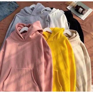 Áo hoodie trơn unisex - 12 màu