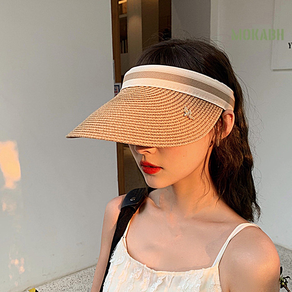 Mũ Vành Rộng Hở Chóp Chống Nắng Thoáng Khí Dành Cho Đi Cắm Trại